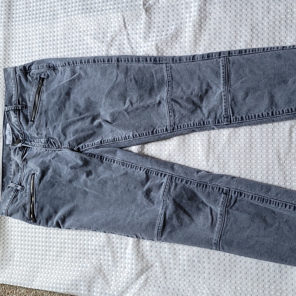 Ann Taylor Loft Womens Corduroy Pants Size 28/6 Modern Skinny Blue Gray Stretch